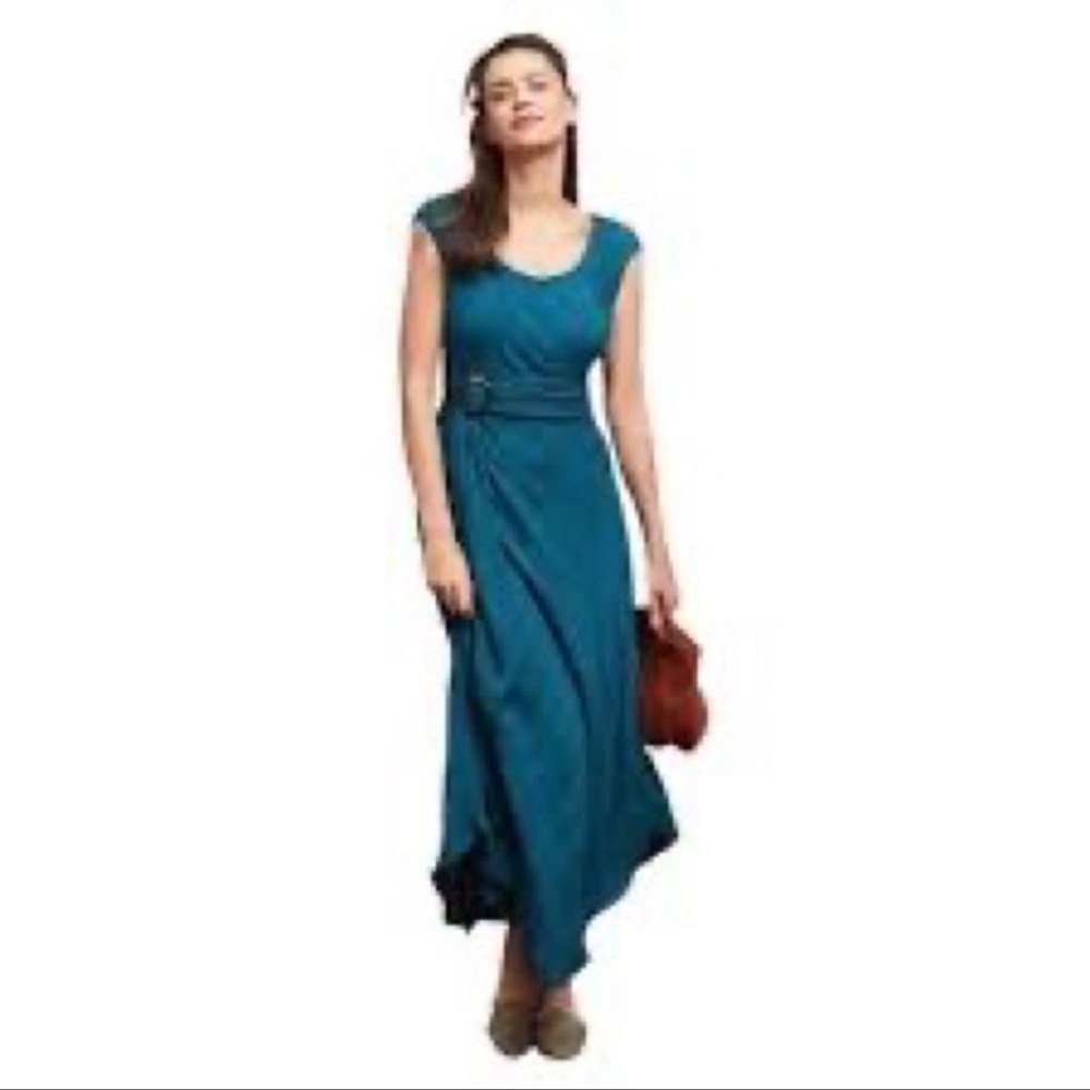 Moulinette Soeurs Teal Maxi Dress
